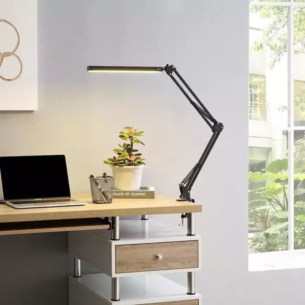 LED-SKRIVEBORDSLAMPE TEGNING, SKOLE 12W + USB-ADAPTER 5V2A