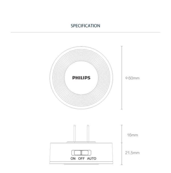 philips induktionslampe natlys menneskekrop induktionslys kontrolleret natseng kant gangbro plug-in soveværelse sovelampe