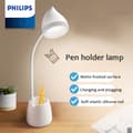 Miniatyrbillede 5 af 5: Philips Skrivebordslampe LED Øjenbeskyttelse Speciel Studerende Sovesal Studie Lektielampe Genopladelig Sengelampe
