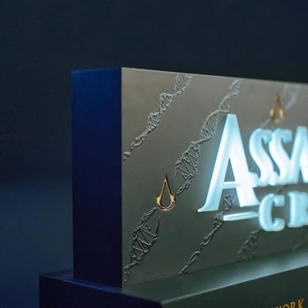 Assassin's Creed Logotyp LED-lampa 22 cm - Neamedia Icons Lghtac - Svart - Inomhus