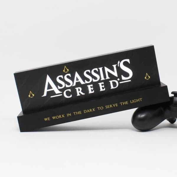 Assassin's Creed Logotyp LED-lampa 22 cm - Neamedia Icons Lghtac - Svart - Inomhus