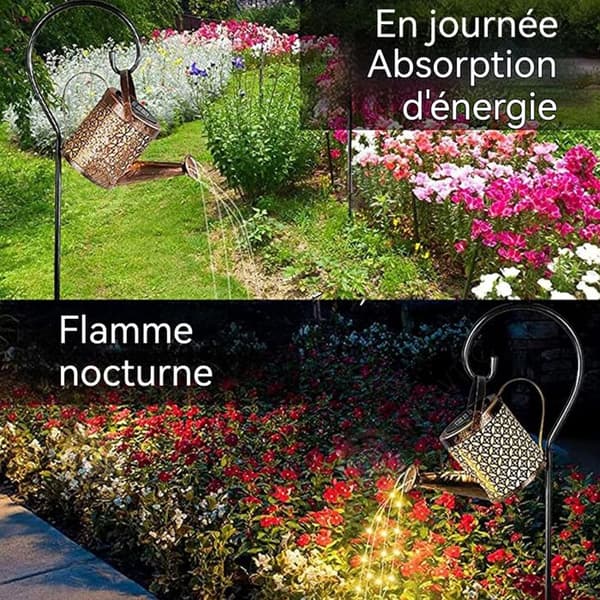 INN Solarlampa Lumière 80cm 600mah vattentät solarlampa för trädgårdsdekoration och landskapsarkitektur av gård 60 lamppärlor