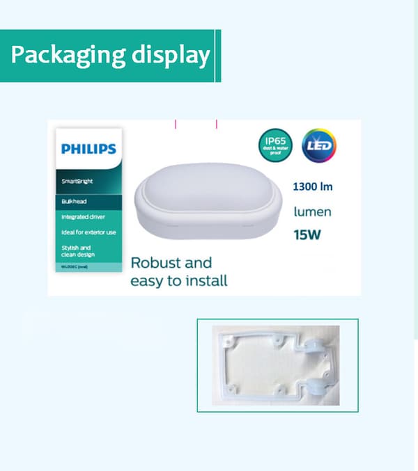 Philips LED-vägglampa utomhus vattentät vägglampa balkong badrum badrumstrappa entrélampa
