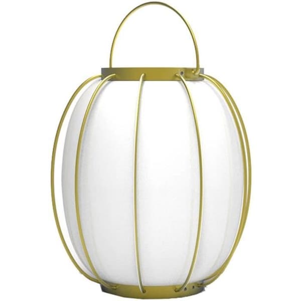 Sladdlös bordslampa - LUMISKY - TULUM - H27 cm - Metallhandtag - Guld - Varmvit och kallvit LED