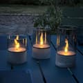 Pikkukuva 1 / 6: 3 BRILLIANT LED CANDLE -pöytävalaisimen setti - 2500K - Muovia ja lasia - Harmaa ja savulasi