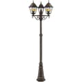 Pikkukuva 2 / 2: JANEL ulkolattiavalaisin - BRILLIANT - mustakultainen - metalli/lasi - 3x60W - IP44