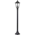 Miniatyrbillede 4 af 6: Udendørs pullert - BRILLIANT - CARLEEN - sort - metal/glas - E27 maks. 60W - IP44