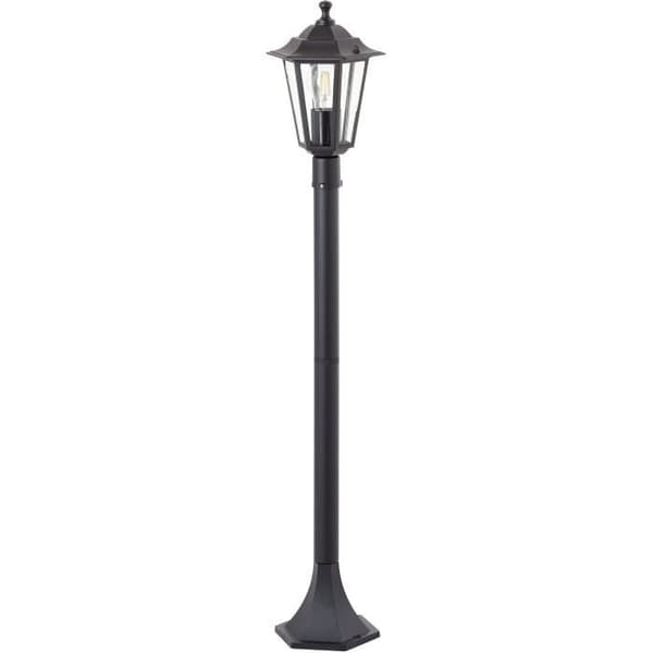 Udendørs pullert - BRILLIANT - CARLEEN - sort - metal/glas - E27 maks. 60W - IP44