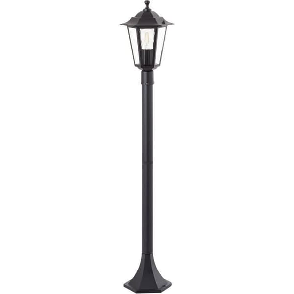 Udendørs pullert - BRILLIANT - CARLEEN - sort - metal/glas - E27 maks. 60W - IP44