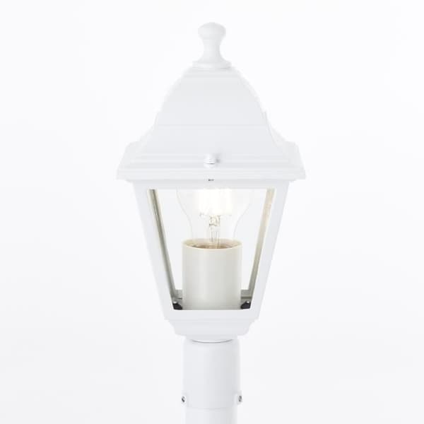 Ulkokäyttöön tarkoitettu lattiavalaisin - BRILLIANT - NISSIE - Valkoinen - Metalli/Lasi - 1xE27 60W - IP44