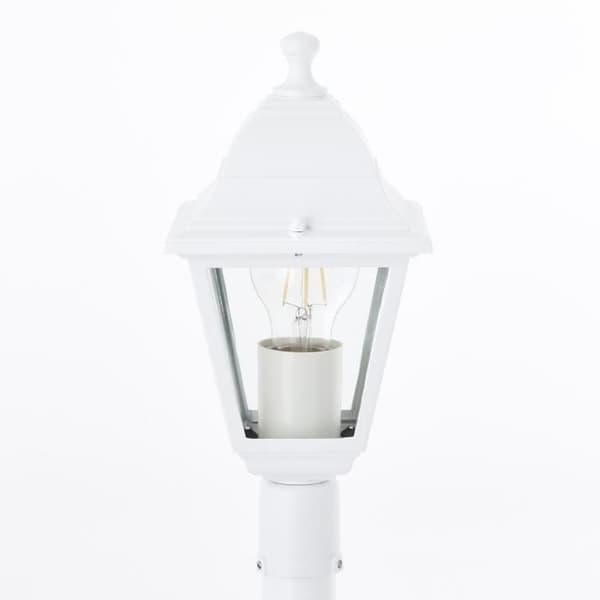 Ulkokäyttöön tarkoitettu lattiavalaisin - BRILLIANT - NISSIE - Valkoinen - Metalli/Lasi - 1xE27 60W - IP44