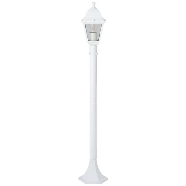 Ulkokäyttöön tarkoitettu lattiavalaisin - BRILLIANT - NISSIE - Valkoinen - Metalli/Lasi - 1xE27 60W - IP44