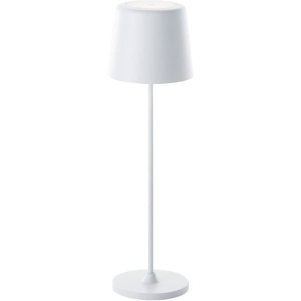 KAAMI BRILLIANT LED-pöytävalaisin - 2W - IP44 - Metallia ja muovia - Mattavalkoinen