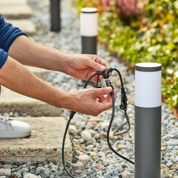 PHILIPS Utrecht utomhuspollare, lågspänning 6W, 2700K - Antracit