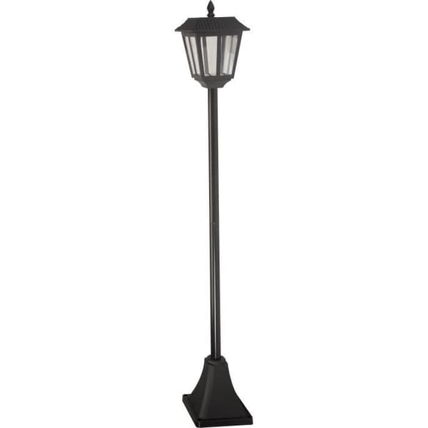 Aurinkokennovalaisinpylväs - SMART GARDEN - Metro - 20 lumenia - musta - 130 x 18 cm