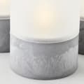 Miniatyrbild 4 av 6: Lot 3 BRILLIANT CANDLE LED-bordslampor - 2500K - Plast och glas - Grå och mattvit