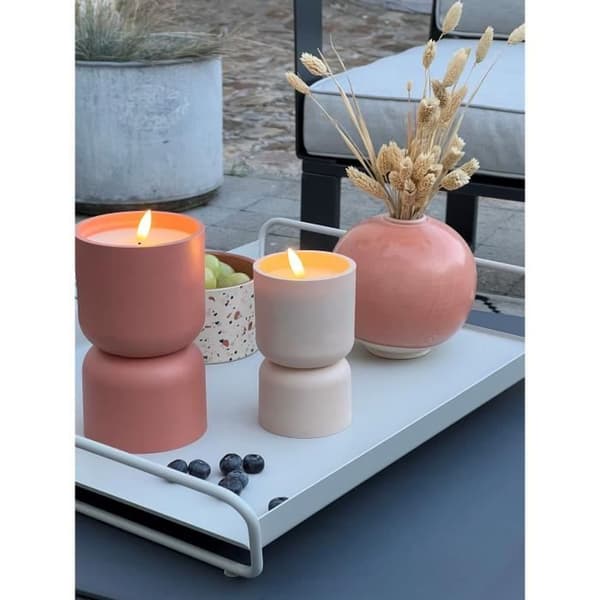 Utomhusbordslampa - BRILLIANT - LOVERE - Ljusformad - Plast - 3 W - Terrakotta
