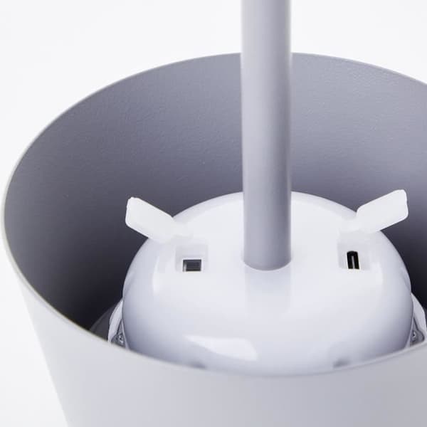 Utomhusbordslampa - BRILLIANT - PICCO - LED och solcell - Metall och plast - 5 W - Frostad grå