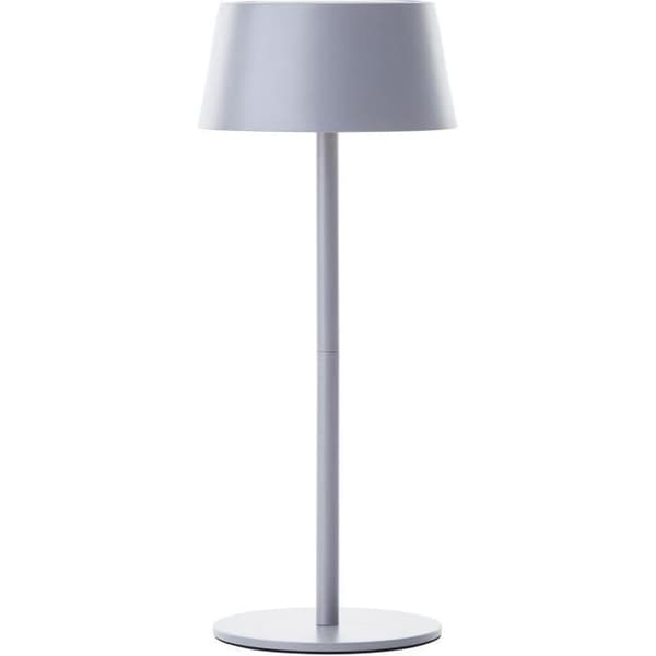 Utomhusbordslampa - BRILLIANT - PICCO - LED och solcell - Metall och plast - 5 W - Frostad grå