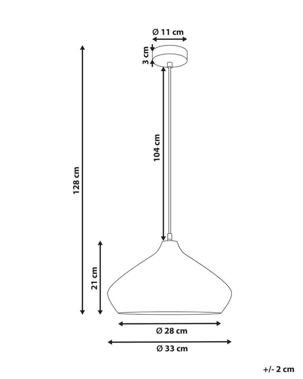 Pendellampe Lysebrun Mangotre Rund lampeskjerm ø 33 cm Moderne design Belysning Dekor Hengelampe
