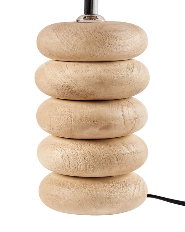 Bordlampe Lysebrun Beige Mangotre Lin Bomull 41 cm 1 lyskilde Moderne design Belysning Dekor