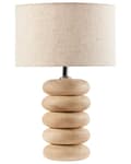 Miniatyrbilde 1 av 10: Bordlampe Lysebrun Beige Mangotre Lin Bomull 41 cm 1 lyskilde Moderne design Belysning Dekor