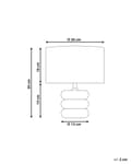 Miniatyrbilde 3 av 10: Bordlampe Lysebrun Beige Mangotre Lin Bomull 30 cm 1 lyskilde Moderne design Belysning Dekor