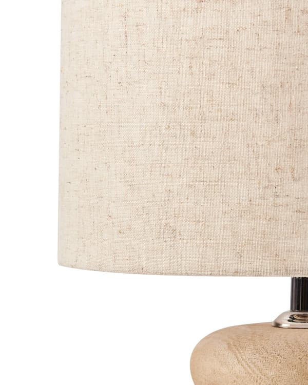Bordlampe Lysebrun Beige Mangotre Lin Bomull 30 cm 1 lyskilde Moderne design Belysning Dekor