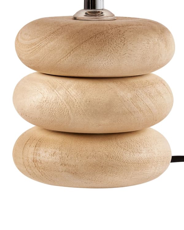 Bordlampe Lysebrun Beige Mangotre Lin Bomull 30 cm 1 lyskilde Moderne design Belysning Dekor