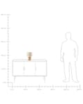 Miniatyrbilde 10 av 10: Bordlampe Lysebrun Beige Mangotre Lin Bomull 30 cm 1 lyskilde Moderne design Belysning Dekor