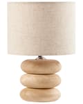 Miniatyrbilde 1 av 10: Bordlampe Lysebrun Beige Mangotre Lin Bomull 30 cm 1 lyskilde Moderne design Belysning Dekor