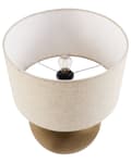 Miniatyrbilde 5 av 10: Bordlampe Messing og Beige Lin Bomullsskjerm Jern Metall Base 54 cm Enkelt Lys Moderne Design Hjemmetilbehør Stue