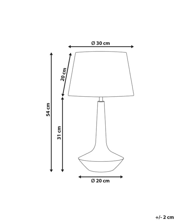 Bordlampe Mørkebrun Beige Mangotre Lin Bomull 54 cm 1 lyskilde Håndlaget Moderne design Belysning Dekor