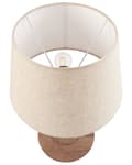 Miniatyrbilde 5 av 10: Bordlampe Mørkebrun Beige Mangotre Lin Bomull 54 cm 1 lyskilde Håndlaget Moderne design Belysning Dekor