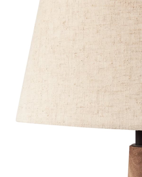 Bordlampe Mørkebrun Beige Mangotre Lin Bomull 54 cm 1 lyskilde Håndlaget Moderne design Belysning Dekor