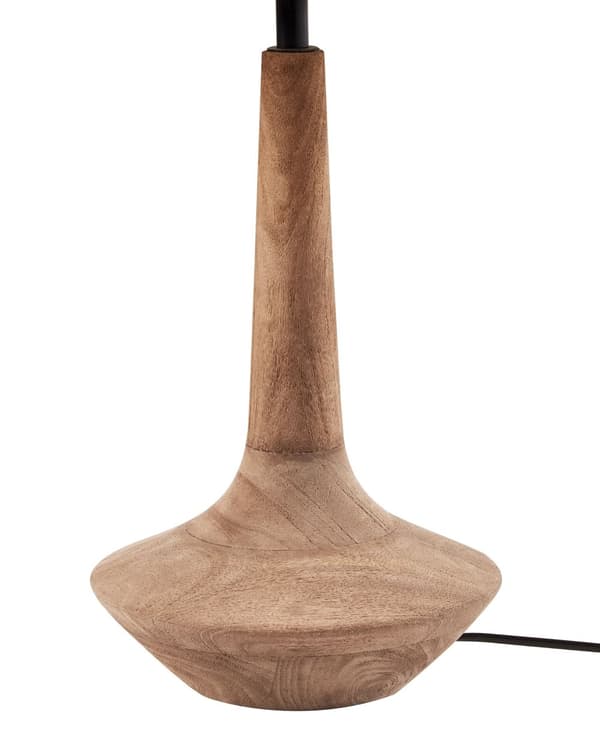 Bordlampe Mørkebrun Beige Mangotre Lin Bomull 54 cm 1 lyskilde Håndlaget Moderne design Belysning Dekor