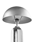 Miniatyrbilde 5 av 9: Bordlampe Sølv Jern Metallfot 47 cm Enkeltlys Moderne Design Boligtilbehør Stue