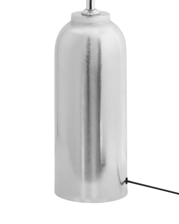 Bordlampe Sølv Jern Metallfot 47 cm Enkeltlys Moderne Design Boligtilbehør Stue