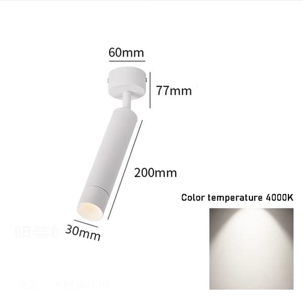 Philips smal LED-spotlight för vardagsrum, utanpåliggande vägg, restaurangtak, atmosfär, butik, kommersiell, 6W, 4000K