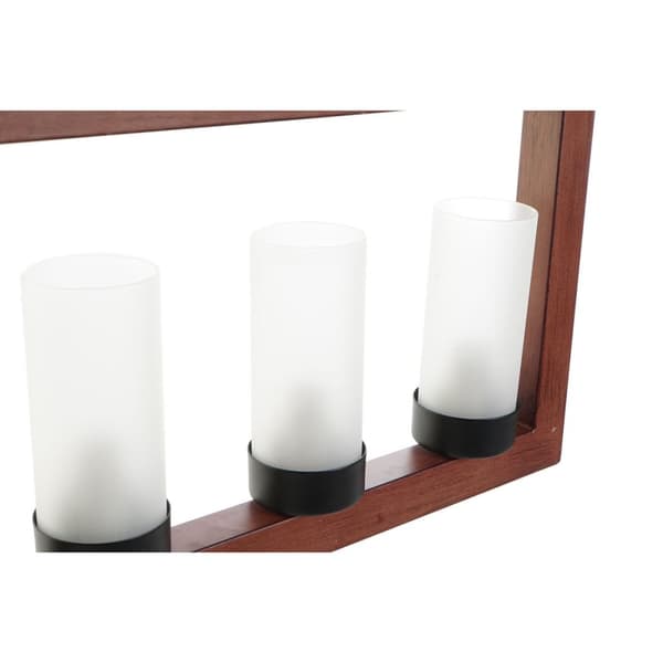 Taklampa DKD Home Decor Brun Aluminium Glas (52 x 6 x 26 cm)