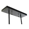 Miniatyrbild 3 av 4: Taklampa DKD Home Decor Glas Svart Brun Aluminium (50 x 8 x 21 cm)