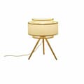Miniatyrbild 2 av 2: Bordslampa DKD Home Decor Brun Polyester Vit Bambu (36 x 36 x 48 cm)