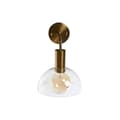 Miniatyrbild 4 av 5: Vägglampa DKD Home Decor Gyllene Metall Glas 50 W Modern 220 V 20 x 25 x 28 cm