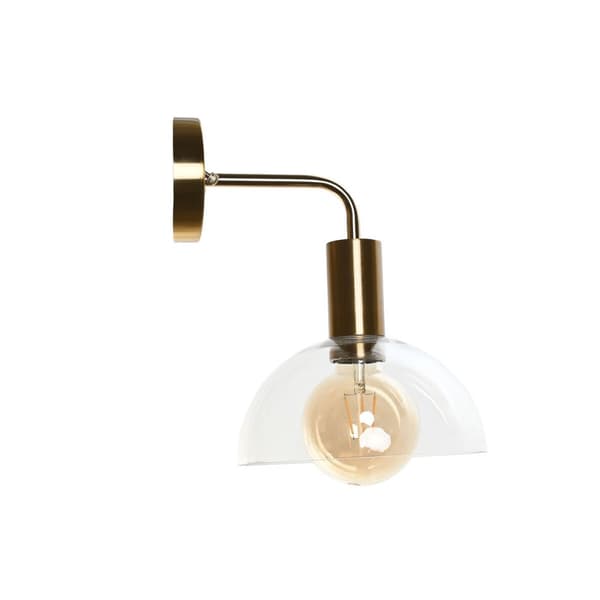 Vägglampa DKD Home Decor Gyllene Metall Glas 50 W Modern 220 V 20 x 25 x 28 cm