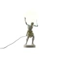 Miniatyrbild 5 av 5: Bordslampa Home ESPRIT Vit Gyllene Harts Plast 220 V 18 x 17 x 44 cm