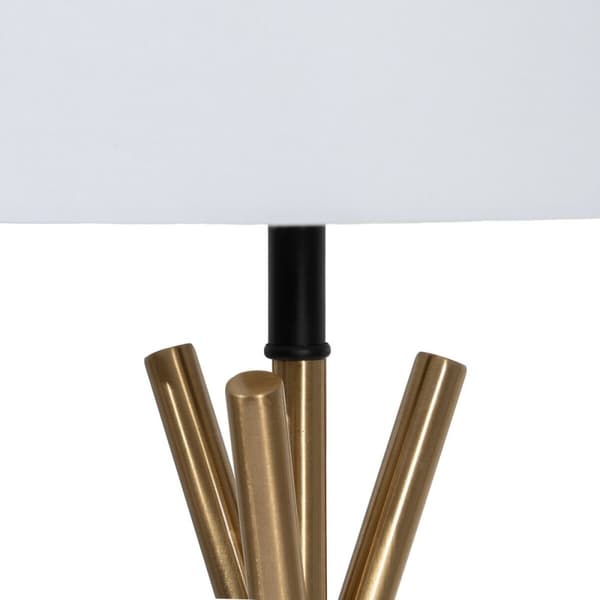 Bordslampa Vit Svart Gyllene Järn 40 W 33 x 33 x 63,5 cm