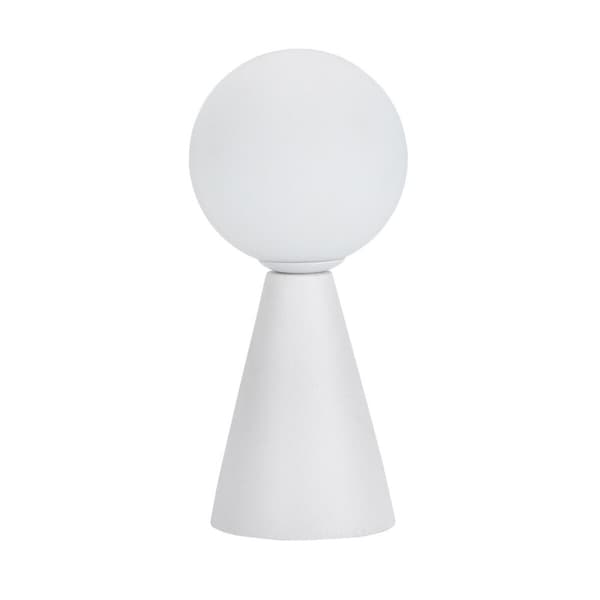 Bordslampa Versa Vit Keramik Glas 40 W 10 x 22,5 cm Prisma