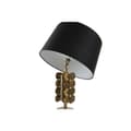 Miniatyrbild 6 av 7: Bordslampa Home ESPRIT Svart Gyllene 50 W 220 V