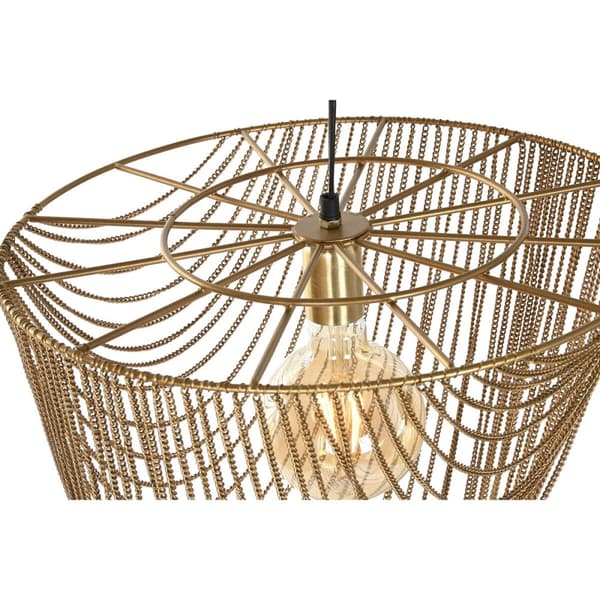 Taklampa Home ESPRIT Gyllene Järn 46 x 46 x 69 cm