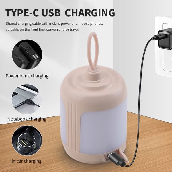 Bærbart natlys til udendørs campinglampe